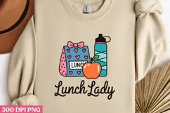 Lunch Lady PNG, Lunch Lady Sublimation PNG Product Image 2