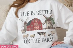 Life Is Better On The Farm PNG, Beauty Farm Sublimation PNG Product Image 2