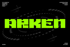Arken Modern Futuristic Font Product Image 1