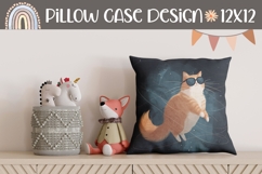 Funny Cat Pillow Case, Cosmic Pillow Sublimation Product Image 1