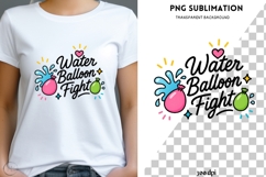 Water Balloon Fight PNG | Summer Fun Clipart | Kids Water Product Image 1