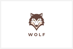 Wolf Head Logo Design Vector Illustration Product Image 1