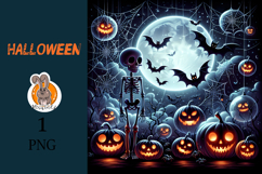 skeleton , halloween, pumpkin Product Image 1