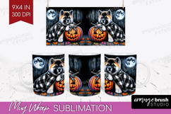 Akita Dog Mug Wrap Halloween Mug PNG Sublimation Product Image 1