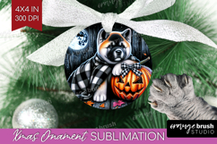 Akita Dog Ornament PNG Halloween PNG Sublimation Product Image 1