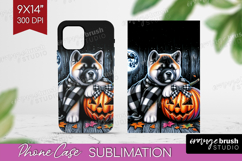 Akita Dog Phone Case PNG Halloween Case PNG Sublimation Product Image 1