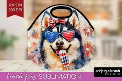 Alaskan Malamute Dog Lunch Bag 4th Of July Lunch Bug PNG Product Image 1