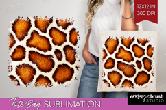 Animal Print Tote Bag - Animal Skin Tote Bag PNG Sublimation Product Image 1