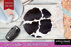 Animal Print Car Coaster - Animal Skin Coaster PNG Product Image 1