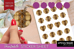 Animal Print Round Sticker - Animal Skin Printable Sticker Product Image 1