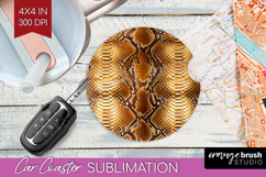 Animal Print Car Coaster - Animal Skin Coaster PNG Product Image 1