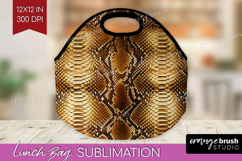 Animal Print Lunch Bag - Animal Skin Lunch Bug PNG Product Image 1