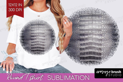 Animal Print Round Tshirt Background - Animal Skin PNG Product Image 1