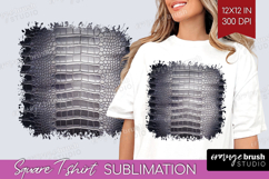 Animal Print Square Tshirt Background - Animal Skin PNG Product Image 1