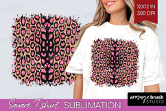 Animal Print Square Tshirt Background - Animal Skin PNG Product Image 1