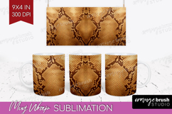 Animal Print Mug Wrap - Animal Skin Mug PNG Sublimation Product Image 1