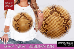 Animal Print Round Tshirt Background - Animal Skin PNG Product Image 1