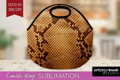 Animal Print Lunch Bag - Animal Skin Lunch Bug PNG Product Image 1