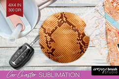 Animal Print Car Coaster - Animal Skin Coaster PNG Product Image 1