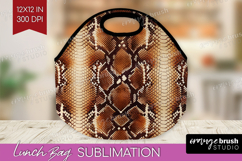 Animal Print Lunch Bag - Animal Skin Lunch Bug PNG Product Image 1