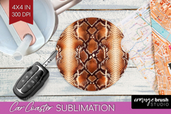 Animal Print Car Coaster - Animal Skin Coaster PNG Product Image 1