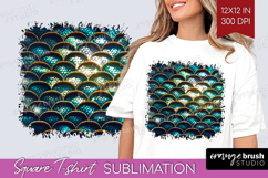Animal Print Square Tshirt Background - Animal Skin PNG Product Image 1