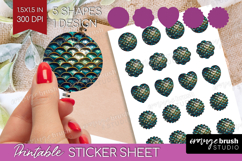 Animal Print Round Sticker - Animal Skin Printable Sticker Product Image 1