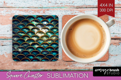Animal Print Square Coaster - Animal Skin Coaster PNG Product Image 1
