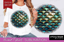 Animal Print Round Tshirt Background - Animal Skin PNG Product Image 1