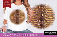 Animal Print Round Tshirt Background - Animal Skin PNG Product Image 1