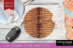 Animal Print Car Coaster - Animal Skin Coaster PNG Product Image 1