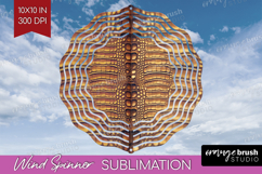 Animal Print Wind Spinner Sublimation PNG - Animal Skin Product Image 1