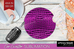 Animal Print Car Coaster - Animal Skin Coaster PNG Product Image 1