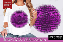 Animal Print Round Tshirt Background - Animal Skin PNG Product Image 1