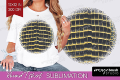Animal Print Round Tshirt Background - Animal Skin PNG Product Image 1