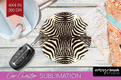 Animal Print Car Coaster - Animal Skin Coaster PNG Product Image 1