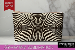 Animal Print Cosmetic Bag - Animal Skin Makeup Bag PNG Product Image 1