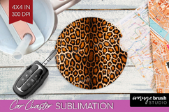 Animal Print Car Coaster - Animal Skin Coaster PNG Product Image 1