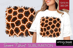 Animal Print Square Tshirt Background - Animal Skin PNG Product Image 1