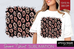 Animal Print Square Tshirt Background - Animal Skin PNG Product Image 1