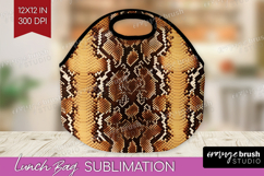Animal Print Lunch Bag - Animal Skin Lunch Bug PNG Product Image 1