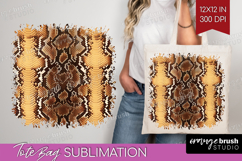 Animal Print Tote Bag - Animal Skin Tote Bag PNG Sublimation Product Image 1