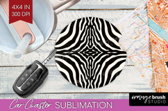 Animal Print Car Coaster - Animal Skin Coaster PNG Product Image 1