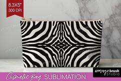 Animal Print Cosmetic Bag - Animal Skin Makeup Bag PNG Product Image 1