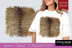 Animal Print Square Tshirt Background - Animal Skin PNG Product Image 1