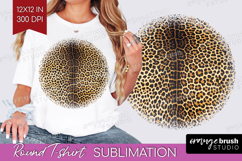 Animal Print Round Tshirt Background - Animal Skin PNG Product Image 1