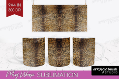 Animal Print Mug Wrap - Animal Skin Mug PNG Sublimation Product Image 1