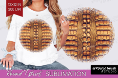 Animal Print Round Tshirt Background - Animal Skin PNG Product Image 1