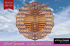 Animal Print Wind Spinner Sublimation PNG - Animal Skin Product Image 1