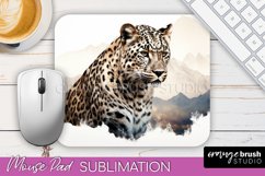 Wild Animals Mouse Pad, Mountain Mousepad Sublimation Product Image 1